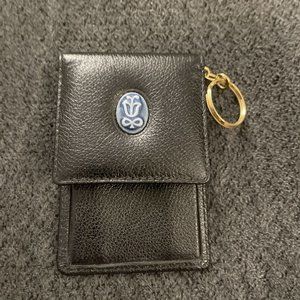 Llardo Society Black Change Purse Porcelain Flower J38